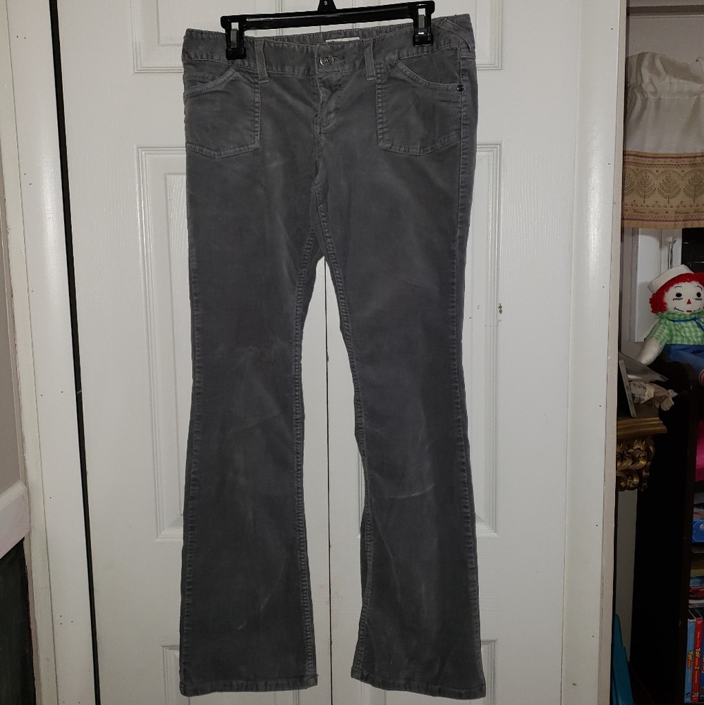 2/$25 SO Grey Corduroy Pants Skinny Fit Size 9